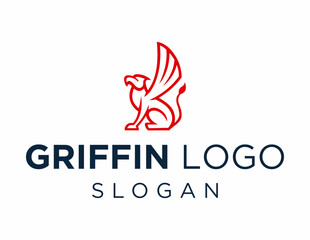 Logo about Griffin on a white background. created using the CorelDraw application.