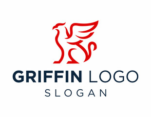 Logo about Griffin on a white background. created using the CorelDraw application.
