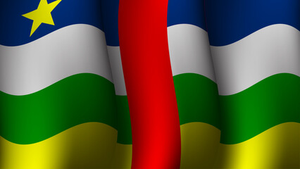 central african republic waving flag background design concept vector illustration