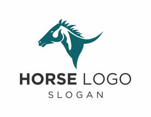 Logo about Horse on a white background. created using the CorelDraw application.