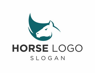 Logo about Horse on a white background. created using the CorelDraw application.