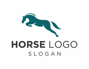 Fototapeta premium Logo about Horse on a white background. created using the CorelDraw application.