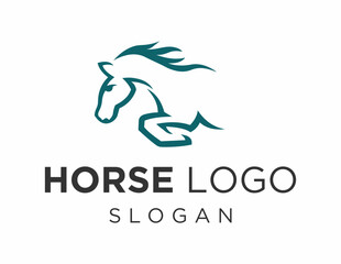 Logo about Horse on a white background. created using the CorelDraw application.