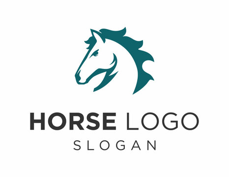 Logo about Horse on a white background. created using the CorelDraw application.