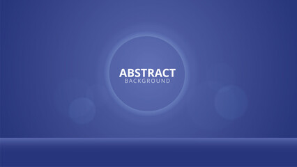 Abstract blue background with circle. Vector illustration. Futuristic technology style.