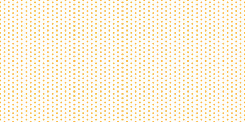 Polka dot seamless pattern. Yellow dots repeated background. Swatch template for textile, fabric, plaid, tablecloths, clothes. Vector wallpaper