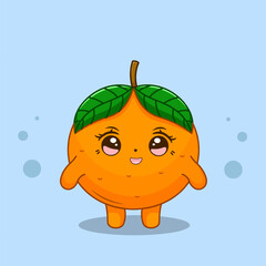 Cute Stylish Happy Orange Illustration