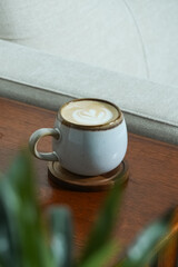 cup of coffee on table