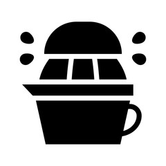 juicer solid icon illustration vector graphic. Simple element illustration vector graphic, suitable for app, websites, and presentations isolated on white background