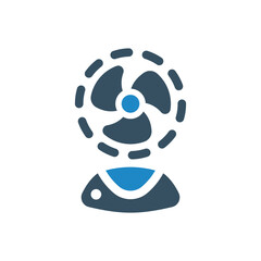 stand fan icon vector illustration