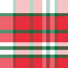 Traditional Christmas Plaid Pattern - Festive Red and Green Tartan for Holiday Season