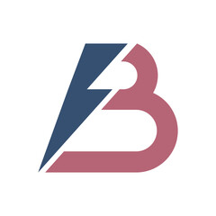 Monogram initial b letter mark logo design. Monogram design vector b logo. Monogram initial letter mark b logo. Design simple b monogram