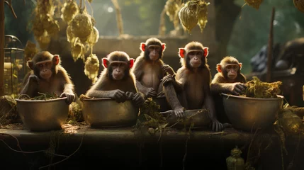 Fotobehang monkey photo illustration © carlesroom
