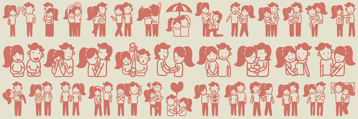 A collection of fun couples.