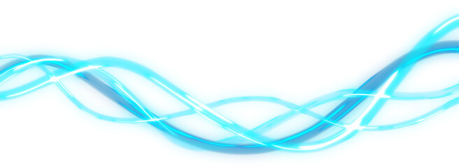 Electric Dreamscape, Luminous Blue Trails