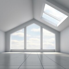 Fototapeta premium Empty room interior background minimal style 