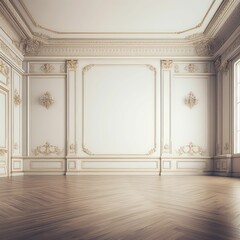 Empty room interior luxury background