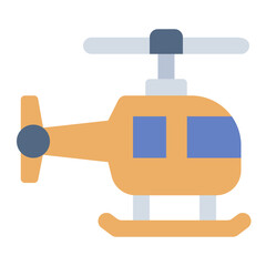 Helicopter flat icon