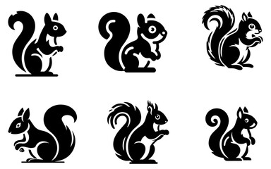 squirrel design vector silhouette