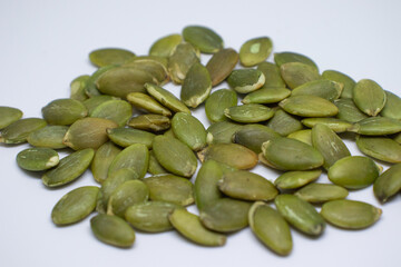 pumpkin seed in isolated background