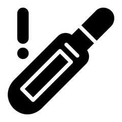 pregnancy test glyph icon