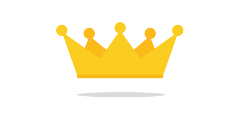 King crown. Golden royal crown with queen princess design.