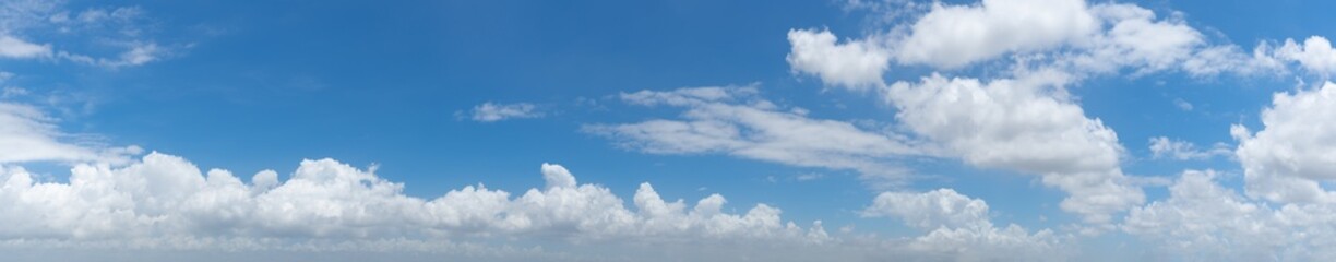 White Clouds In Blue Sky - obrazy, fototapety, plakaty