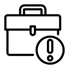 briefcase line icon