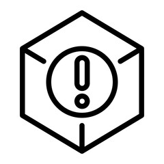 cube line icon