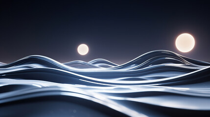 abstract background,Luminous Journey through the Midnight Ocean,abstract background with waves