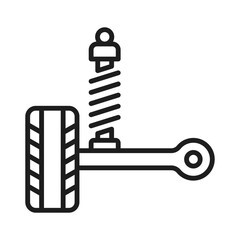 Car Part Icon, Shock Absorber icon