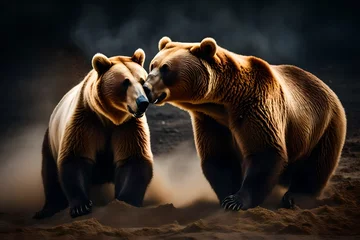 Fototapeten brown bear in zoo © qaiser