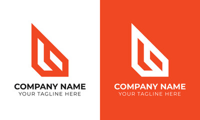 Professional creative modern minimal abstract business logo design template