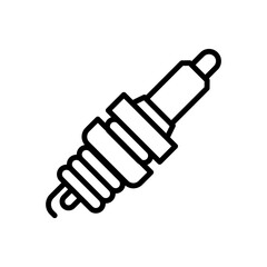 Car Part Icon, Spark Plug Icon