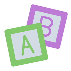 Cube Blocks Toy flat icon