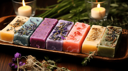 Handmade Soap Collection with Herbal Ingredients
