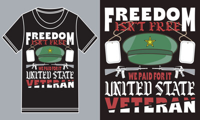 Freedom isn't free. We paid for it. United state veteran