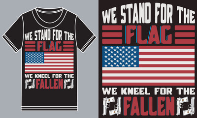 We stand for the flag, We kneel for the Fallen