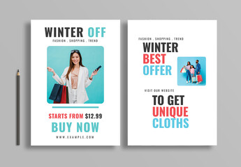 Winter Offer Flyer Design Template