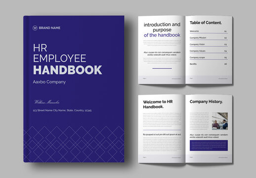 HR Employee Handbook Brochure Design