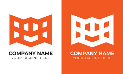 Professional creative corporate modern minimal abstract business logo design template