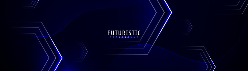 3D blue techno abstract background overlap layer on dark space with glowing lines shape decoration. Modern graphic design element future style concept