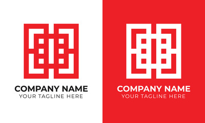 Professional creative corporate modern minimal abstract business logo design template