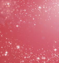 Abstract pink sparkle background template with copy space.Christmas blur glitter bokeh festive backdrop.