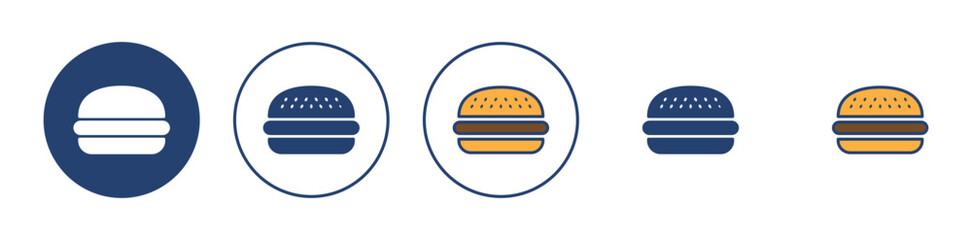 Burger icon vector. burger sign and symbol. hamburger