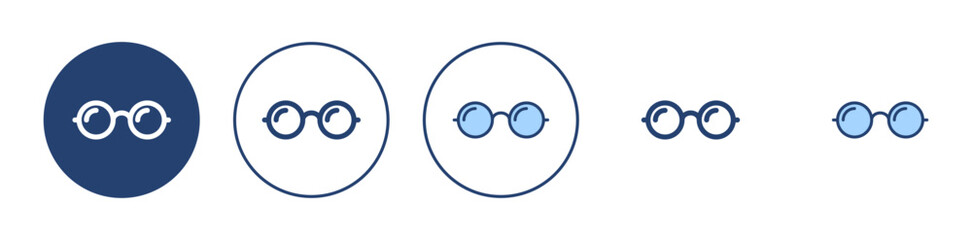 Glasses icon vector. Glasses sign and symbol