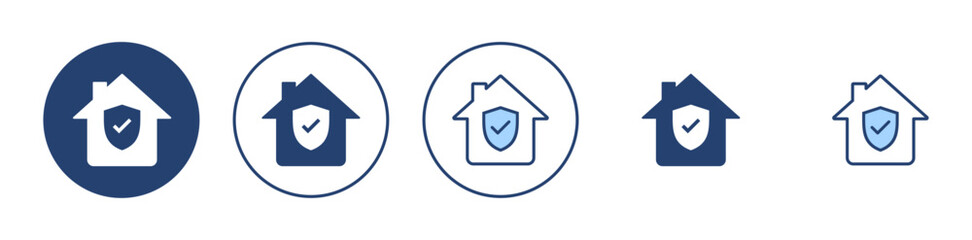 home insurance icon vector. home protection sign and symbol