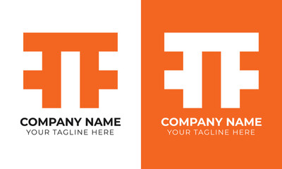 Obraz premium Creative modern minimal monogram abstract business logo design template