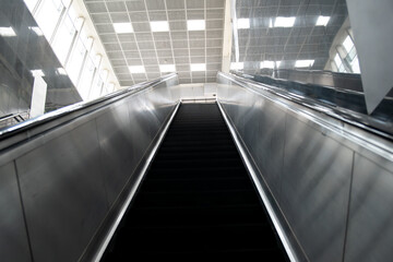 Escalator in a subway station