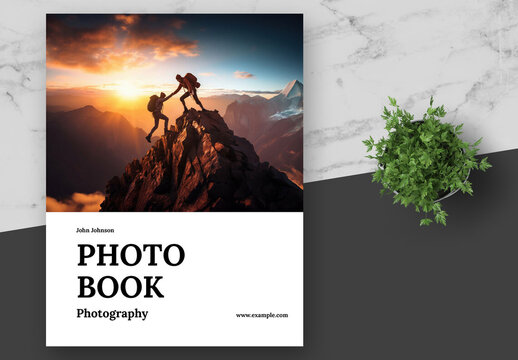 White Clean Outdoor Nature Photography Gallery Book